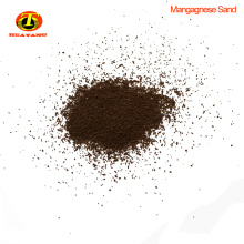 Teneur en MnO2 35% médias filtrants de sable de manganèse pour la purification d&#39;eaux d&#39;égout